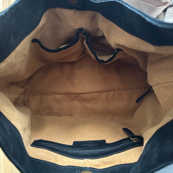 American leather Co. Marietta Knot Suede Hobo Bag - Picture 5 of 8